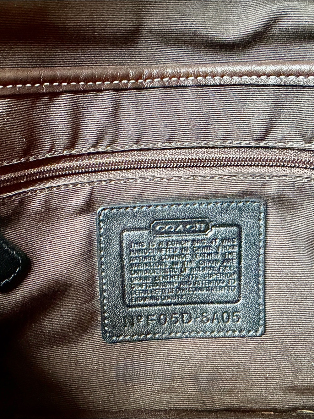 Vintage Coach Soho Buckle Flap Leather Shoulder Bag Chocolate Brown Y2K - Picture 8 of 12